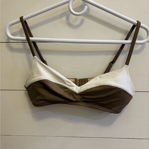 Madewell color block swim top